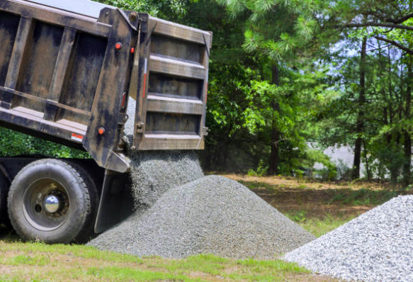 Heavy equipment used for material hauling jobs